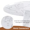 Round Dining Table For 4 - White - Image 5