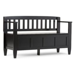 Brooklyn - Entryway Storage Bench - Black