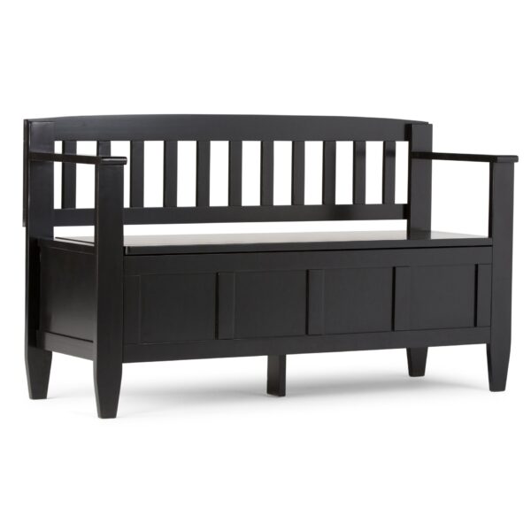 Brooklyn - Entryway Storage Bench - Black