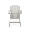 Adirondack Chair Sturdy HDPE Poly Lumber For Poolside, Patio, And Garden Relaxation - Dark Gray - Image 4
