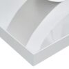 Contemporary Style Glass Top Coffee Table With White Base Suitable For Living Rooms And Lounge Areas - White - Image 18