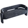 Boucle Upholstery Modern Sofa For Living Room - Dark Gray - Image 6