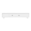 Modern TV Stand For TVs Up To 80", Entertainment Center & Glass Door, 2 Drawers And Cabinets, Wood TV Storage Cabinet With Solid Wood Legs And Metal Handles For Living Room - White - Image 15