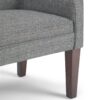 Parris - Upholstered Bench - Pebble Gray - Image 6