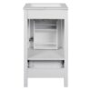 18" Bathroom Vanity With Sink, Soft Close Drawers, Door Organizer, Divider Drawer, Adjustable Foot Pads - White - Image 15