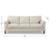 Westcott - Leather Sofa - Beige - Image 8