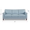 Westcott - Leather Sofa - Blue - Image 8
