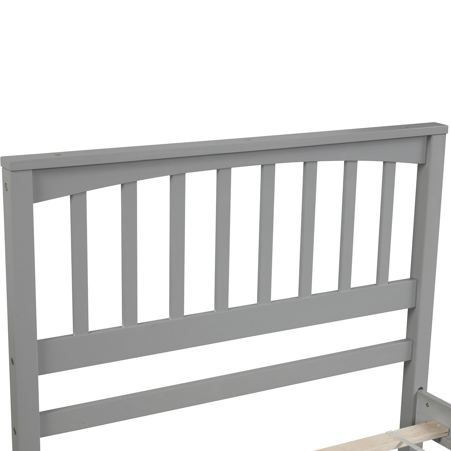 Twin Size Platform Bed - Gray - Image 5