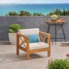 Brava - Modern Club Chair With Water Resistant Cushions - Beige - Image 2