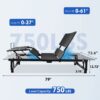 Adjustable Bed Base Frame With Head And Foot Incline Quiet Motor King Size Zero Gravity - Antique Black - Image 3