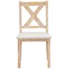 Topmax - 6 Piece Farmhouse Extendable Dining Table With Footrest, 4 Upholstered Dining Chairs And Dining Bench, Two 11" Removable Leaf - Natural / Beige - Image 20
