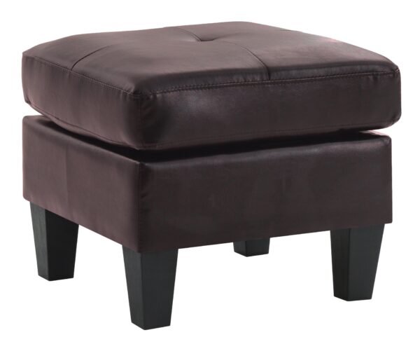 Elegant Casual Ottoman - Dark Brown