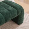 Modern Upholstered Armless Bed Bench With Channel Tufting Chenille - Green - Image 8