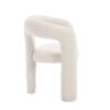 Contemporary Designed Velvet Fabric Upholstered Accent / Dining Chair Teddy Armchair (Set of 2) - Beige - Image 22