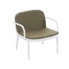 Luna - Outdoor Club Chair Cushion (Set of 2) - Green / White - Image 7