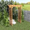 Arbor, Wedding Arch For Ceremony, Trellis For Plant Climbing, Christmas Decor Pergola For Garden Backyard - Yellow - Image 15