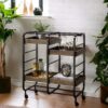 Vorrik - Serving Cart - Black / Walnut - Image 7