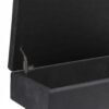 Owen - Small Rectangular Storage Ottoman - Distressed Black - Image 6
