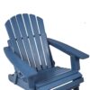 Oversize Outdoor Folding Adirondack Chair, Patio Chair For Garden Backyard Porch Pool Deck Firepit - Blue - Image 15