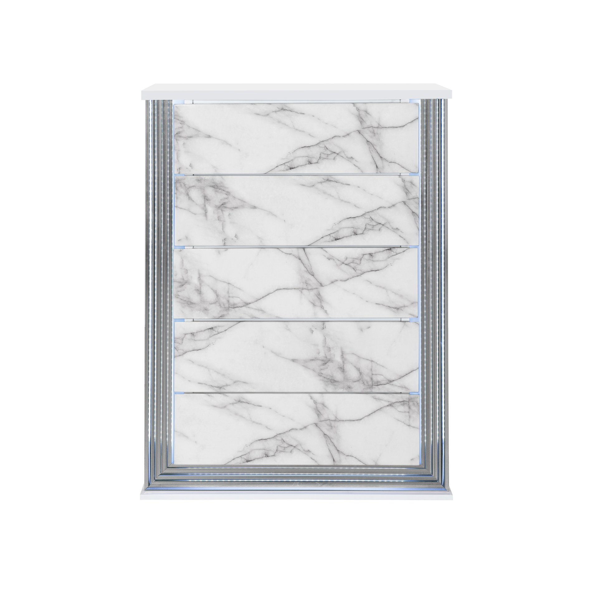 Moon - Chest With LED - White Marble - Image 4