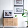 Rope Wall Art With Frame, Wall Decor For Living Room (Set of 3) - White / Black - Image 3