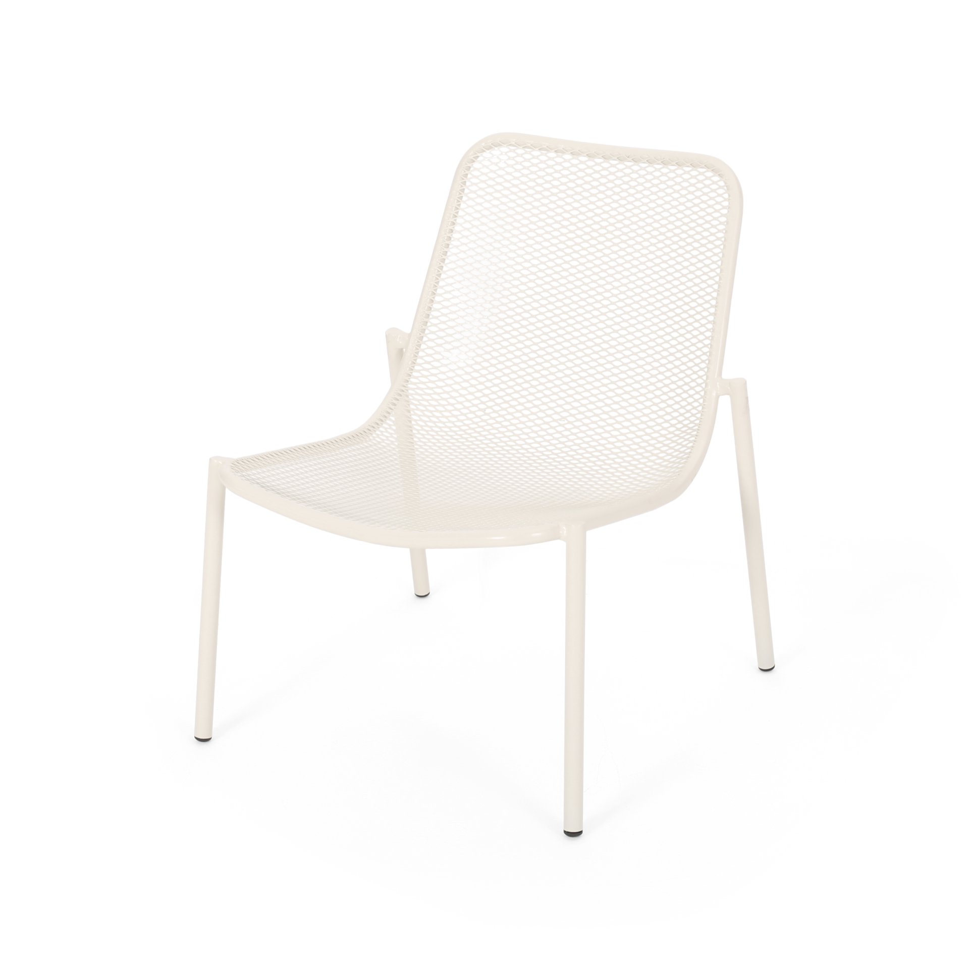 Kincaid - Stackable Iron Chair Outdoor Seating - Matte White - Image 6