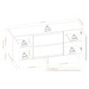 Scandi - Sideboard With Beveled Drawers - Coastal Oak - Image 4