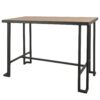 Roman - Industrial Counter Table - Gray / Natural - Image 3
