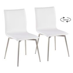 Mason - Contemporary Upholstered Chair (Set of 2) - White