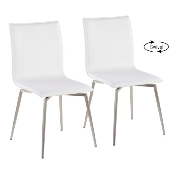 Mason - Contemporary Upholstered Chair (Set of 2) - White