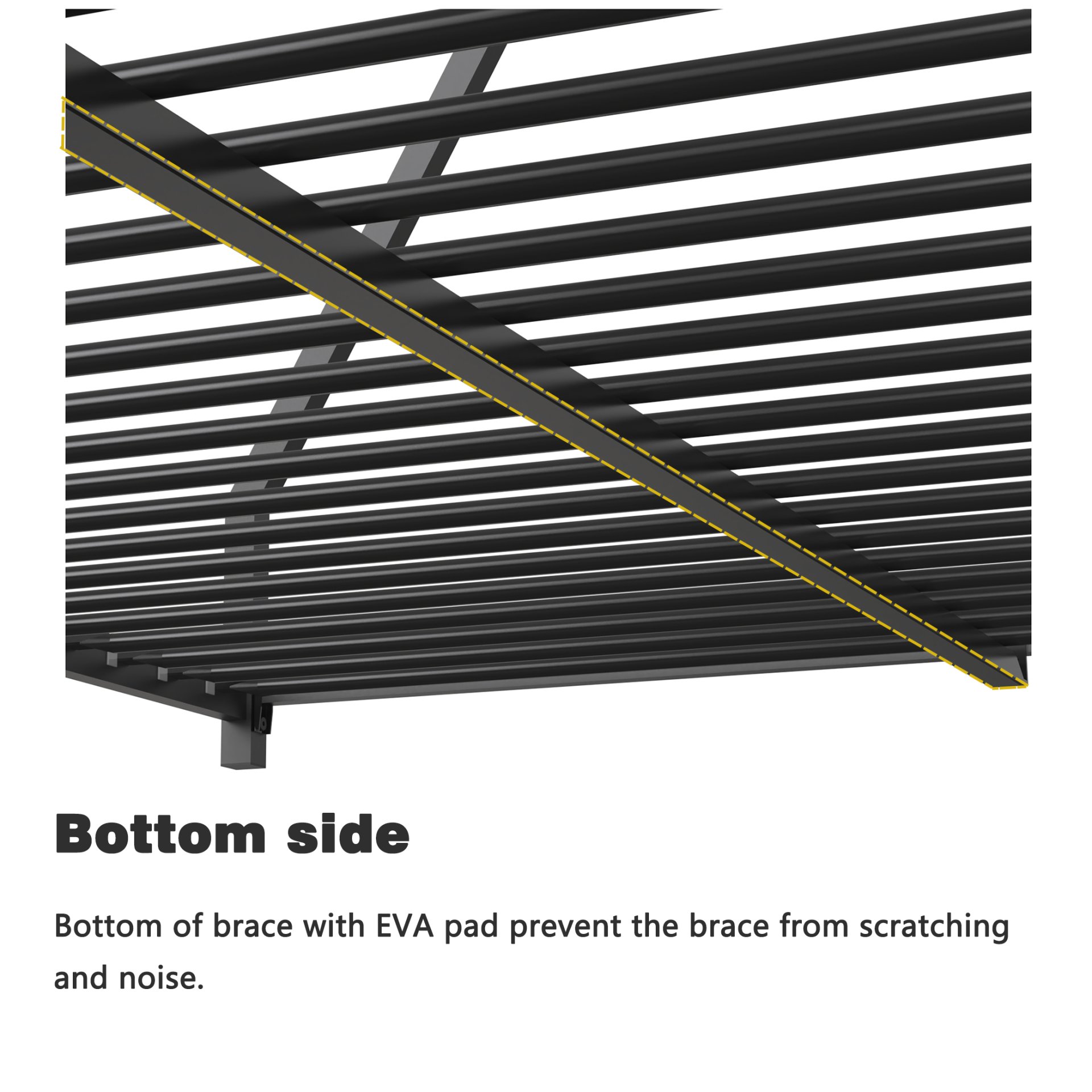 Adam - Twin Over Full Metal Bunk Bed - Black Metal - Image 13