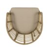 Randy - Modern Wicker Chair With Water Resistant Cushions - Brown / Beige - Image 10