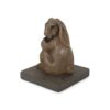 Hand Crafted Rabbit Umbrella Base With Playful Design - Light Brown - Image 7