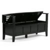 Adams - Entryway Storage Bench - Black - Image 4