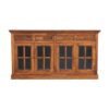 Large Glazed Sideboard - Chestnut - Image 9
