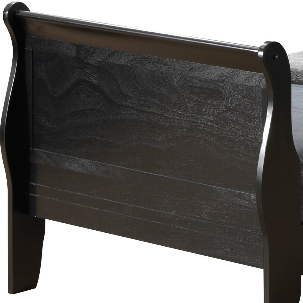 Twin Bed Panel Sleigh - Black - Image 5