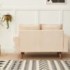 Modern Plush Comfort Loveseat - Beige - Image 2