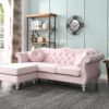 Hollywood - Sofa Chaise - Pink - Image 4