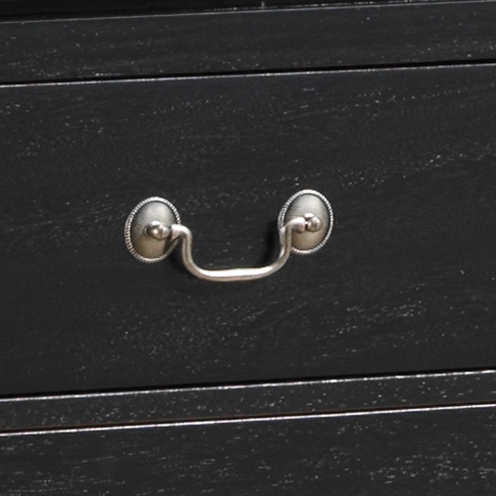 Elegant Traditional Media Chest - Black - Image 3