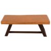 Marley - Genuine Leather Bench - Amber - Image 8