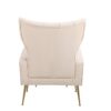 Modern Accent Chair With Ottoman, Comfy Armchair For Living Room, Bedroom, Apartment, Office - Beige - Image 19