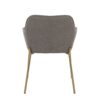 Daniella - Contemporary Dining Chair (Set of 2) - Gold / Gray - Image 5