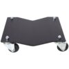 Professional Steel Vehicle Dollies, Heavy Duty Wheel Dolly Steel Tire Skates With Brakes, 2 Pack, 2500Lbs Capacity - Black - Image 2