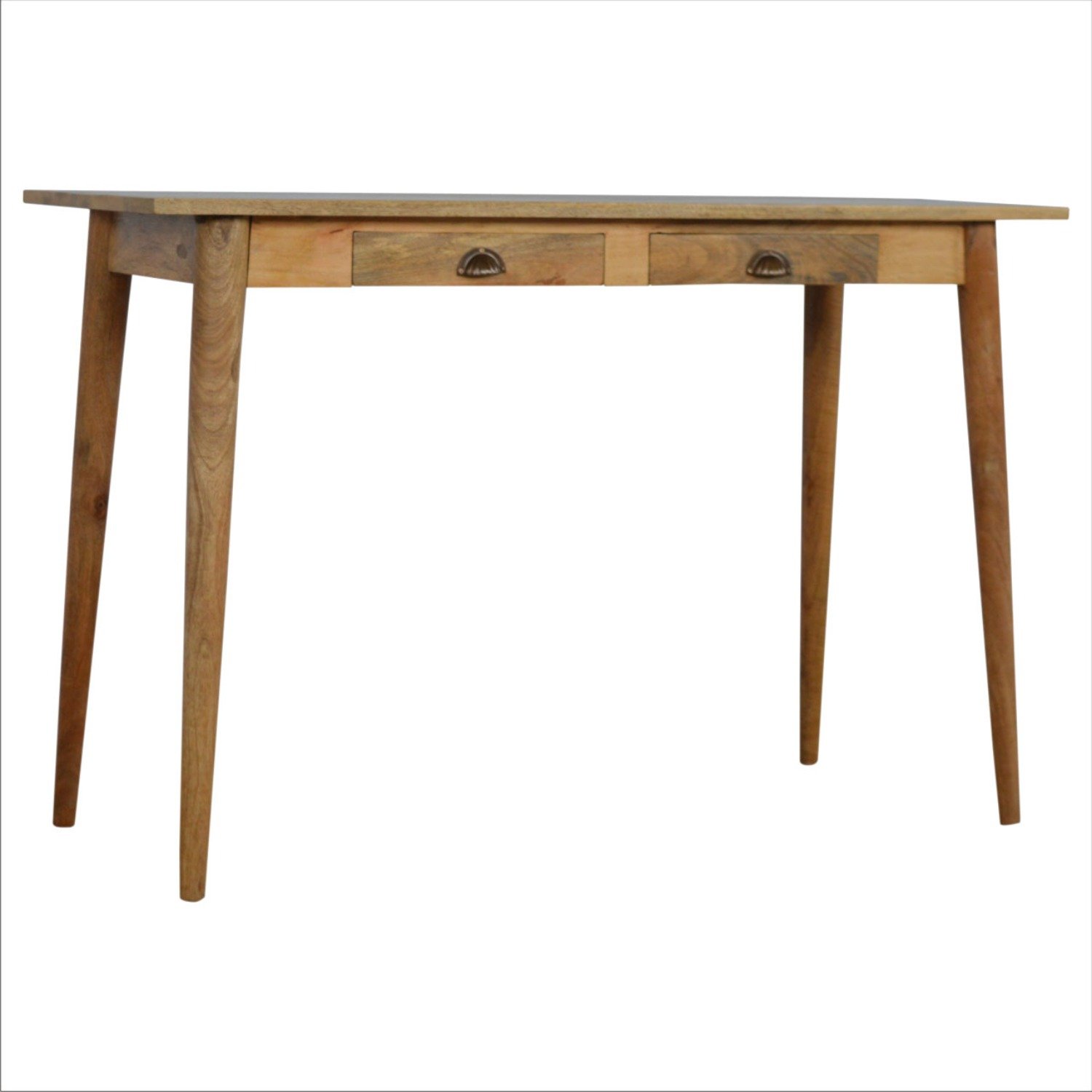 2 Drawer Nordic Writing Desk - Oak - Image 4