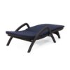 Mikael - Outdoor Chaise Lounge With Cushion - Dark Brown - Image 12