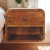 Mini Curve Floating Nightstand - Chestnut - Image 10
