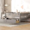Full Size Daybed Bed With Two Drawers - Gray - Image 14