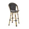 Outdoor Rattan And Aluminum French Barstools (Set of 2) - Black - Image 8