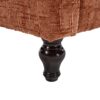Modern Style Chenille 2 Seater Sofa With LED Light, USB Charging Port & Storage Bag - Orange - Image 25