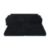 Modern Minimalist L Shape Modular Sectional Sofa Bed With - Black - Image 15